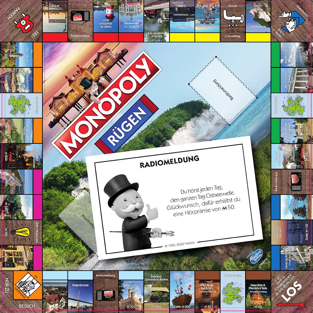 Monopoly Rügen Spielbrett