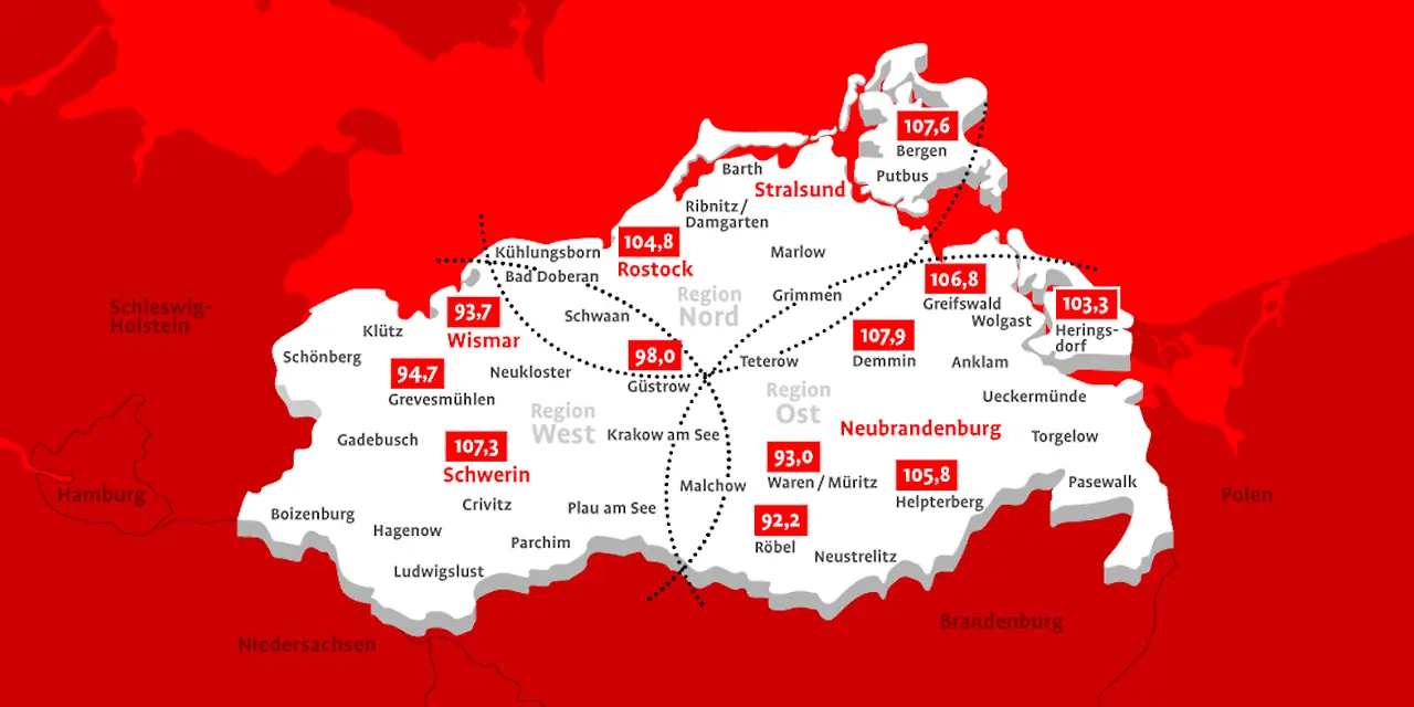 Sendegebietskarte GESAMT